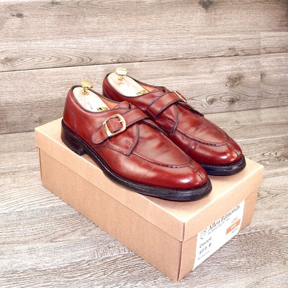 Allen Edmonds CORNELL Monkstrap 10.5 B Narrow Chili * add $15 new Trees